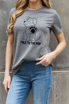 Simply Love Simply Love Full Size TALK TO THE PAW Graphic Cotton Tee Women's T-Shirts - Tophatter Daily Deals