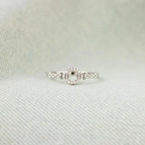 Inlaid Zircon 925 Sterling Silver Ring Silver Rings - Tophatter Daily Deals