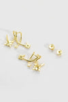 Zircon 925 Sterling Silver Earrings Earrings - Tophatter Daily Deals