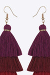 Layered Tassel Earrings Earrings - Tophatter Daily Deals