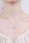 Star & Moon Moissanite Necklace Moissanite - Tophatter Daily Deals