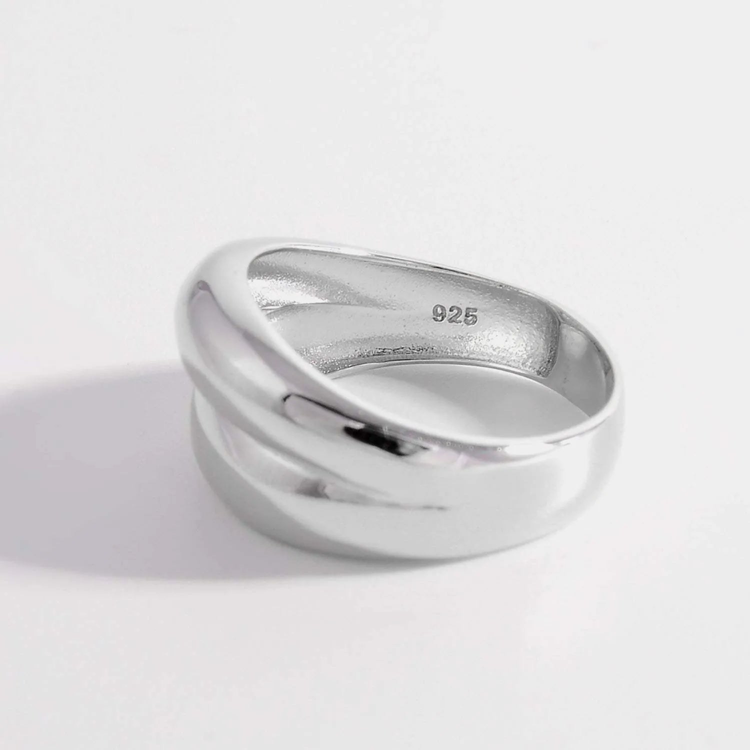 925 Sterling Silver Bulging Ring Rings - Tophatter Daily Deals
