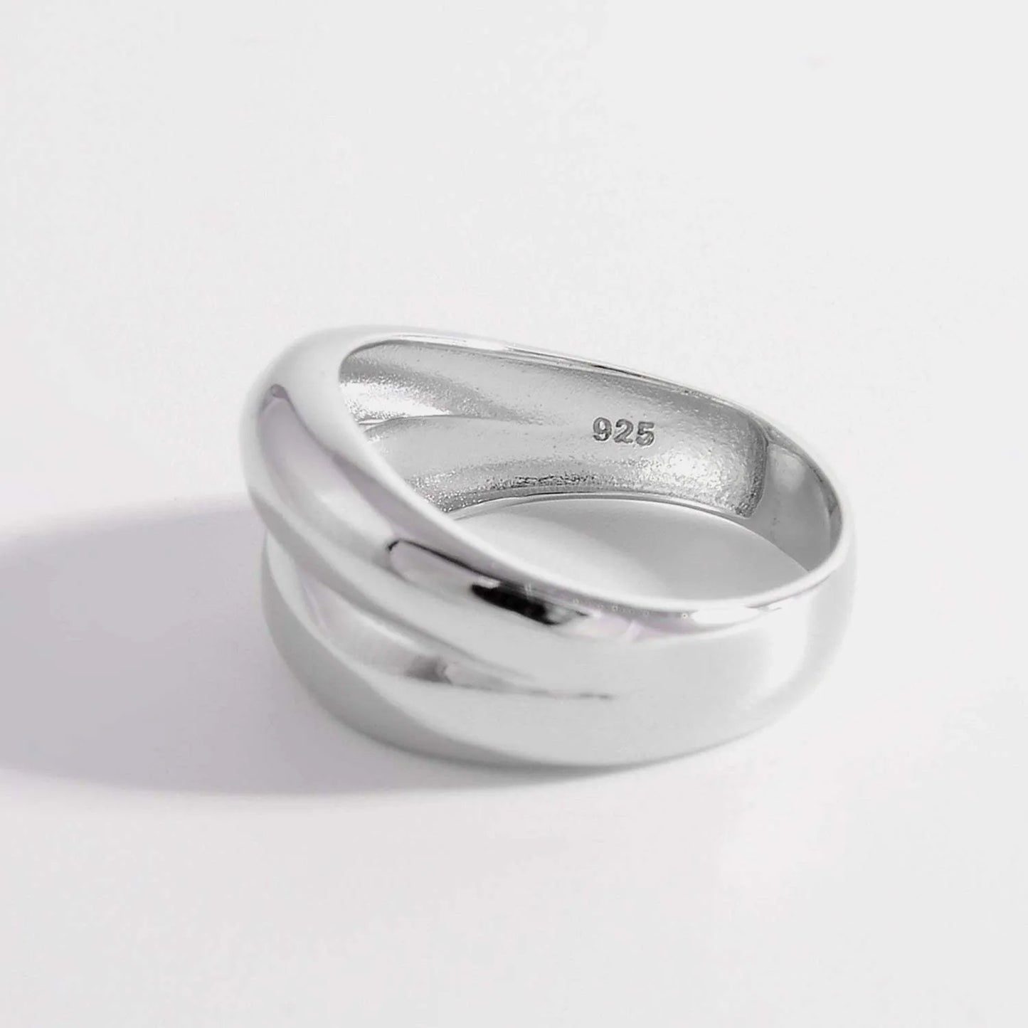 925 Sterling Silver Bulging Ring Rings - Tophatter Daily Deals