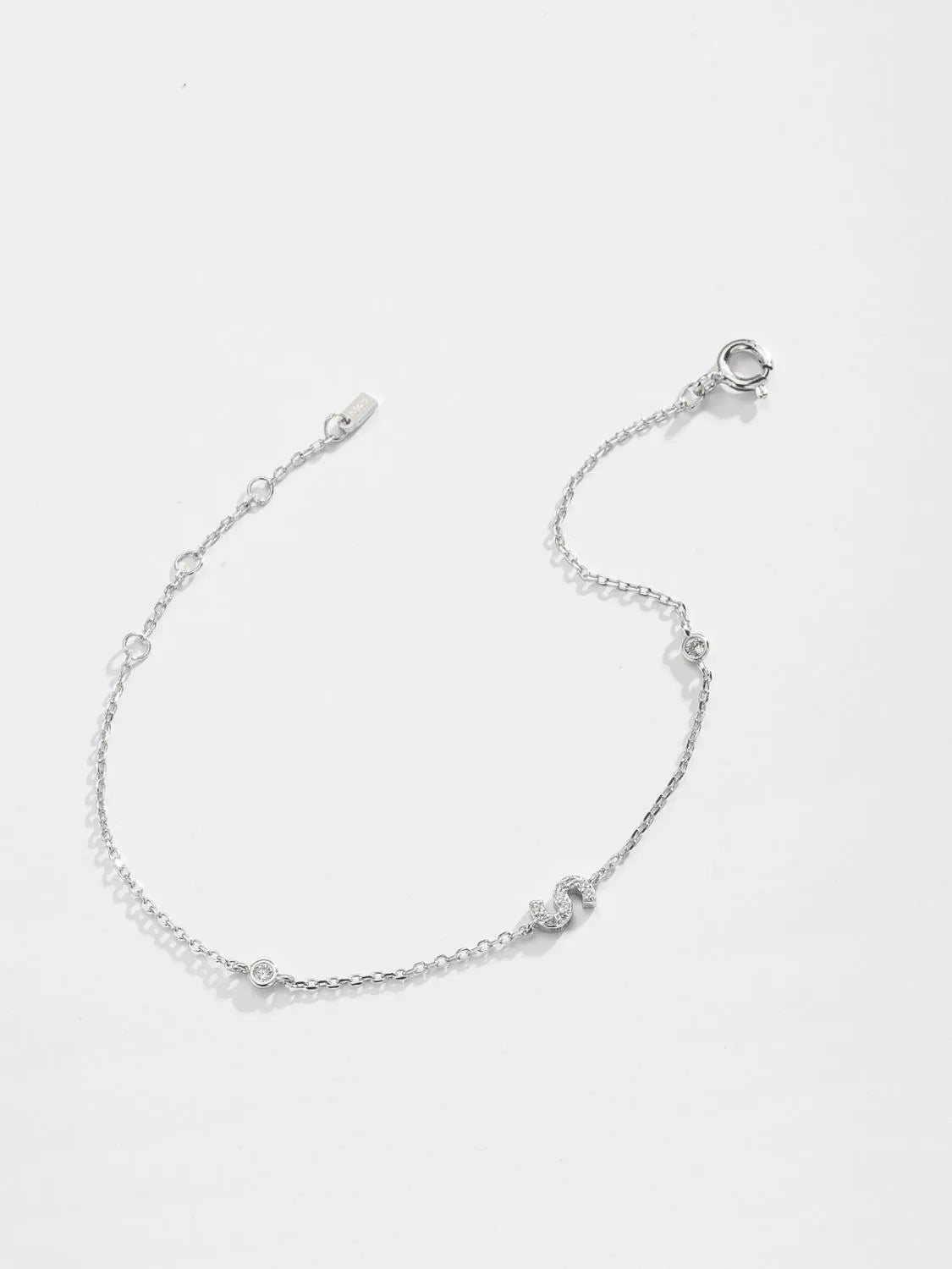 Q To U Zircon 925 Sterling Silver Bracelet Bracelets - Tophatter Daily Deals
