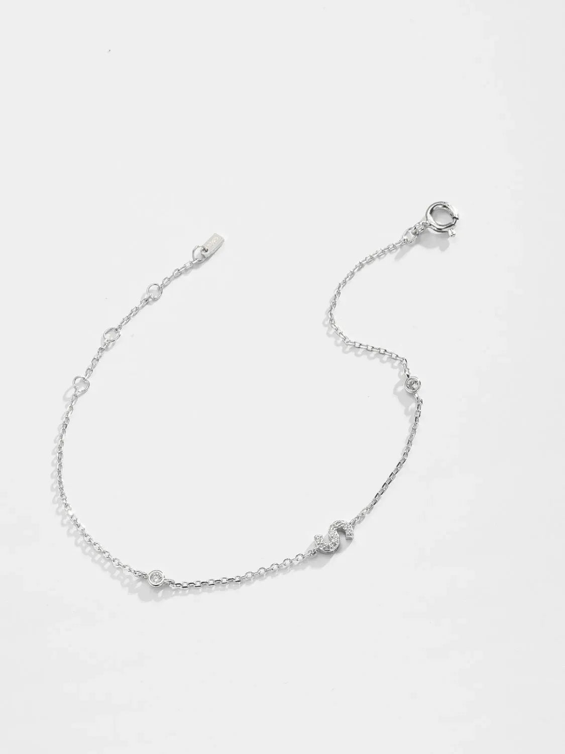 Q To U Zircon 925 Sterling Silver Bracelet Bracelets - Tophatter Daily Deals
