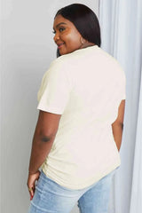 Simply Love Full Size EASY BAKING Graphic Cotton Tee Women's T-Shirts - Tophatter Daily Deals