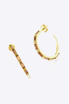 Zircon 925 Sterling Silver C-Hoop Earrings Earrings - Tophatter Daily Deals