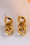 Stainless Steel Chain Earrings Earrings - Tophatter Daily Deals