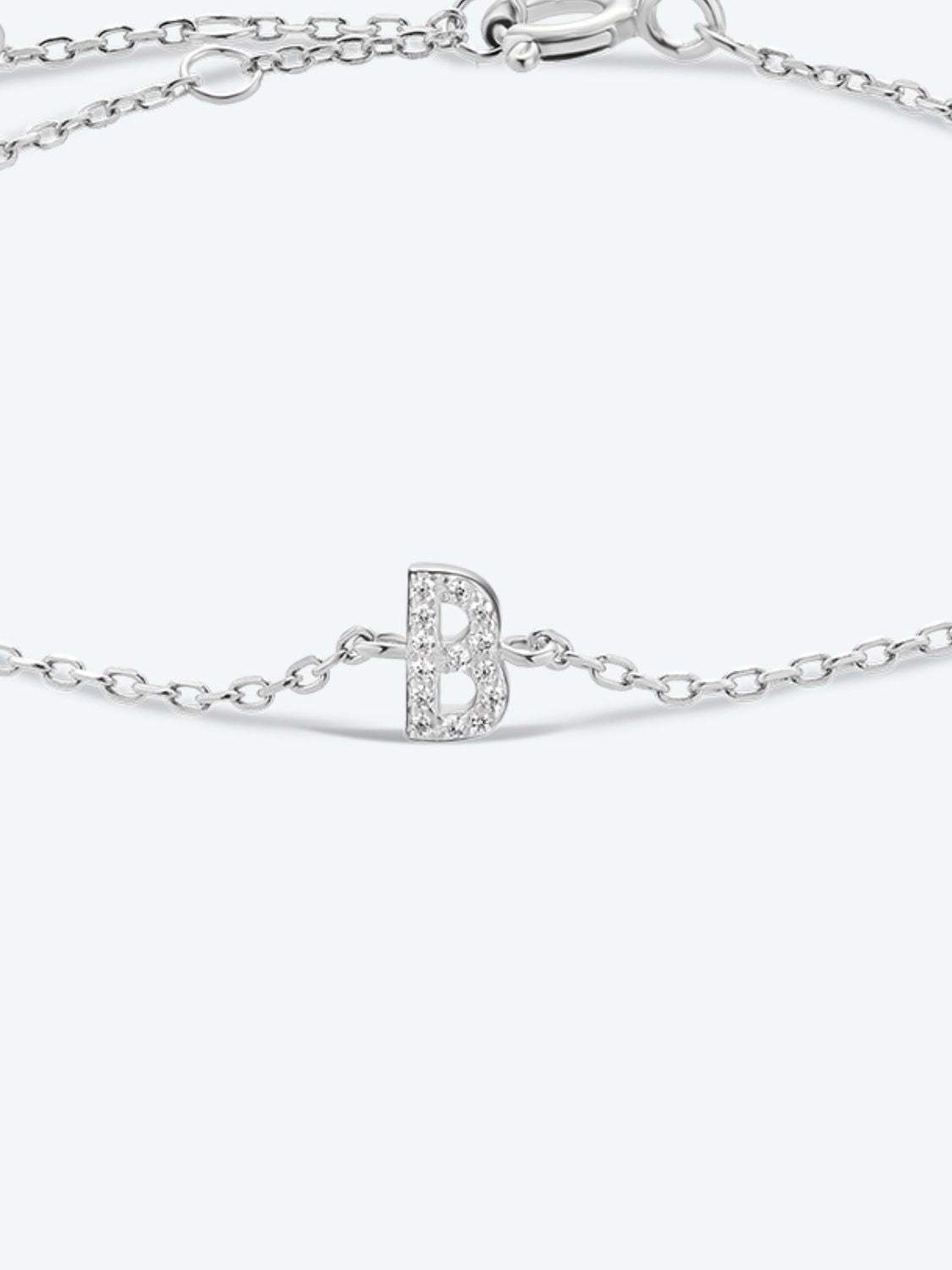 A To F Zircon 925 Sterling Silver Bracelet Bracelets - Tophatter Daily Deals