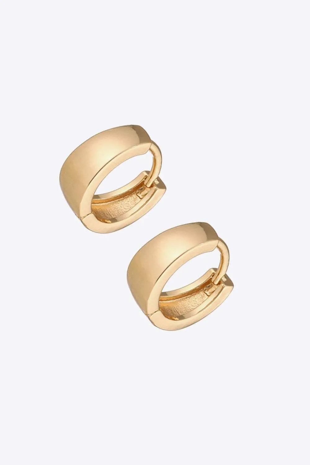 Minimalist Copper Wide Earrings Earrings - Tophatter Daily Deals