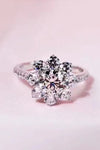 1 Carat Moissanite Flower Ring Moissanite - Tophatter Daily Deals