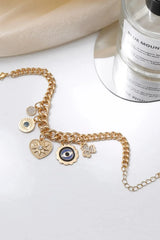 Multi-Charm Chunky Chain Bracelet Bracelets - Tophatter Daily Deals
