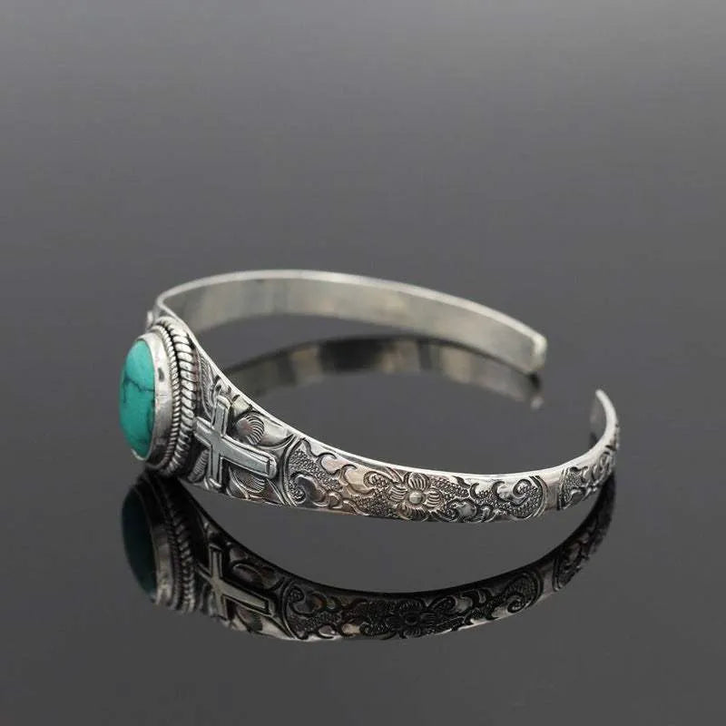 Turquoise Open Bracelet Bracelets - Tophatter Daily Deals