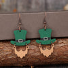 Wooden Hat Shape Dangle Earrings Earrings - Tophatter Daily Deals