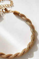 Twisted Stainless Steel Bracelet Bracelets - Tophatter Daily Deals