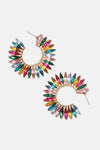 Zinc Alloy Acrylic C-Hoop Earrings Earrings - Tophatter Daily Deals