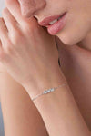 Adored Moissanite 925 Sterling Silver Bracelet Moissanite - Tophatter Daily Deals