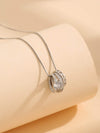 Zircon 925 Sterling Silver Necklace Silver One Size Necklaces - Tophatter Daily Deals