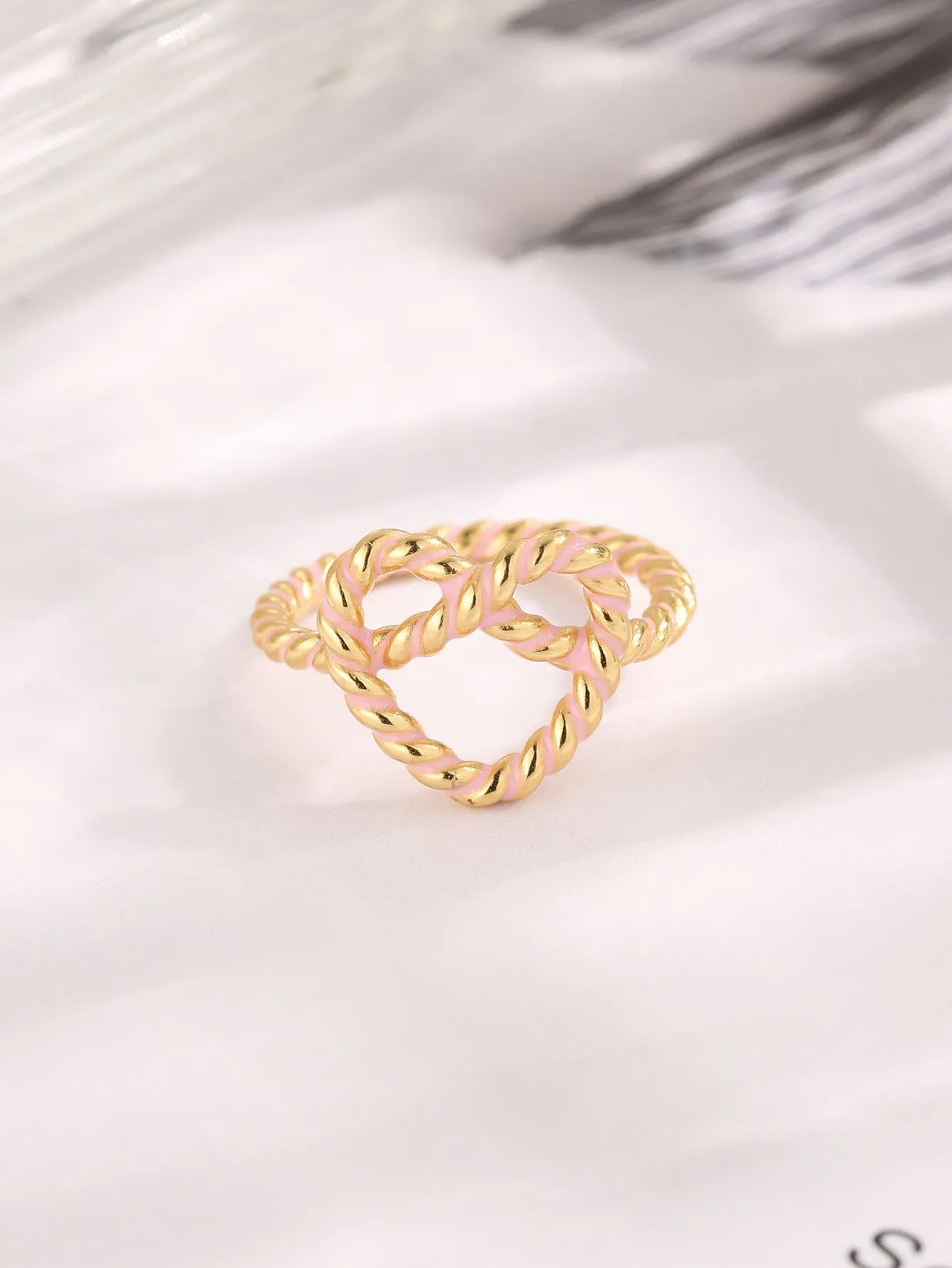 925 Sterling Silver Heart Ring Gold Rings - Tophatter Daily Deals