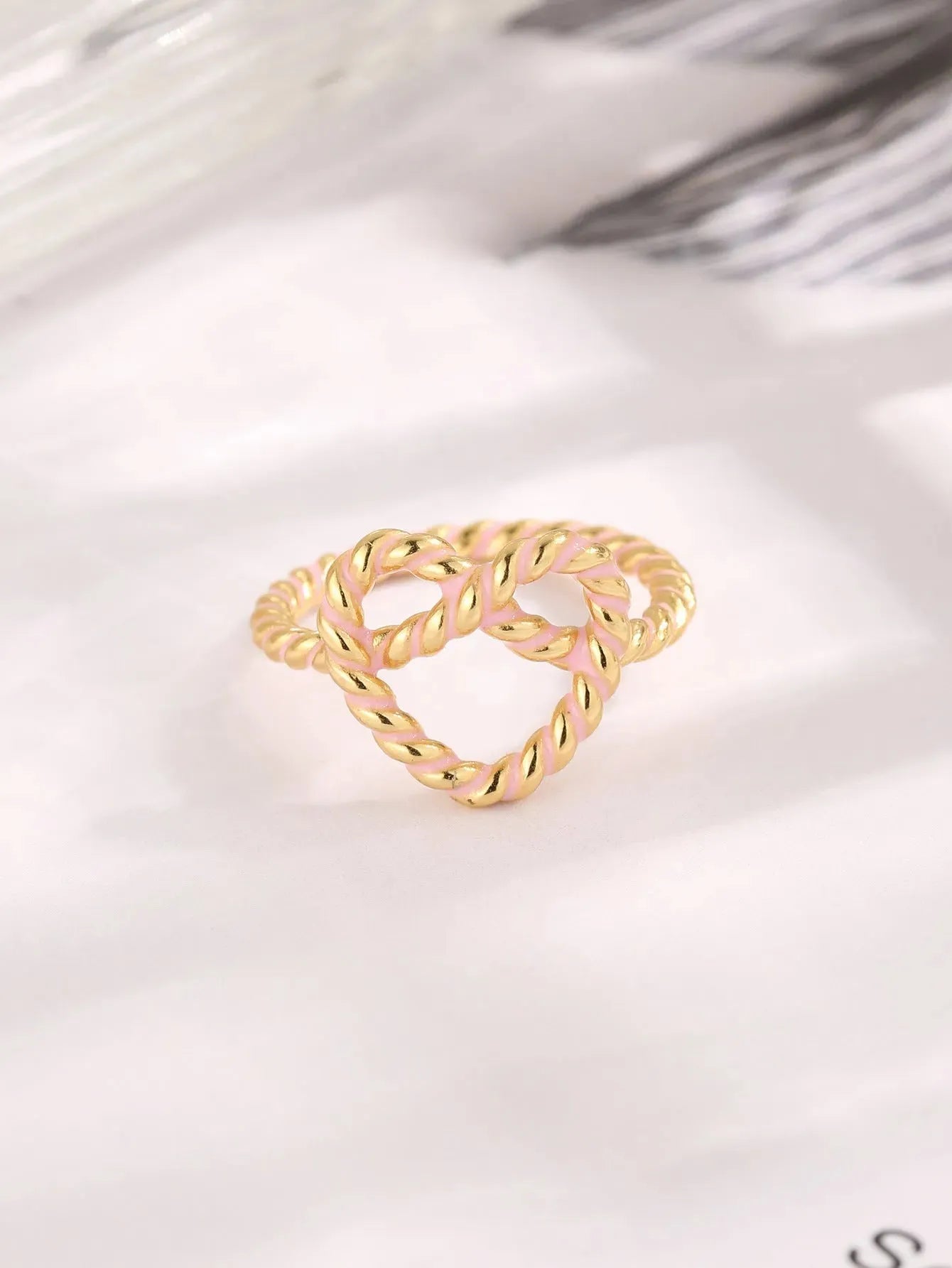 925 Sterling Silver Heart Ring Gold Rings - Tophatter Daily Deals