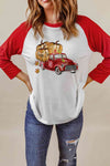 HAPPY FALL Graphic Raglan Sleeve Tee Women's T-Shirts - Tophatter Daily Deals