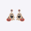 Ghost Rhinestone Alloy Earrings Multicolor One Size Earrings - Tophatter Daily Deals