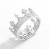 Crown Shape Zircon 925 Sterling Silver Ring Rings - Tophatter Daily Deals