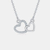 Moissanite 925 Sterling Silver Heart Necklace Moissanite - Tophatter Daily Deals