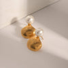 18K Gold-Plated Stainless Steel Shell Shape Earrings Earrings - Tophatter Daily Deals