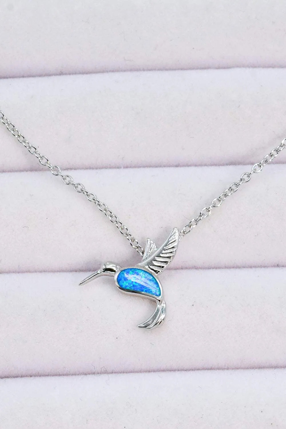 Opal Bird 925 Sterling Silver Necklace Opal - Tophatter Daily Deals