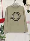 COFFEE SUNSHINE Round Neck Long Sleeve T-Shirt Women's T-Shirts - Tophatter Daily Deals