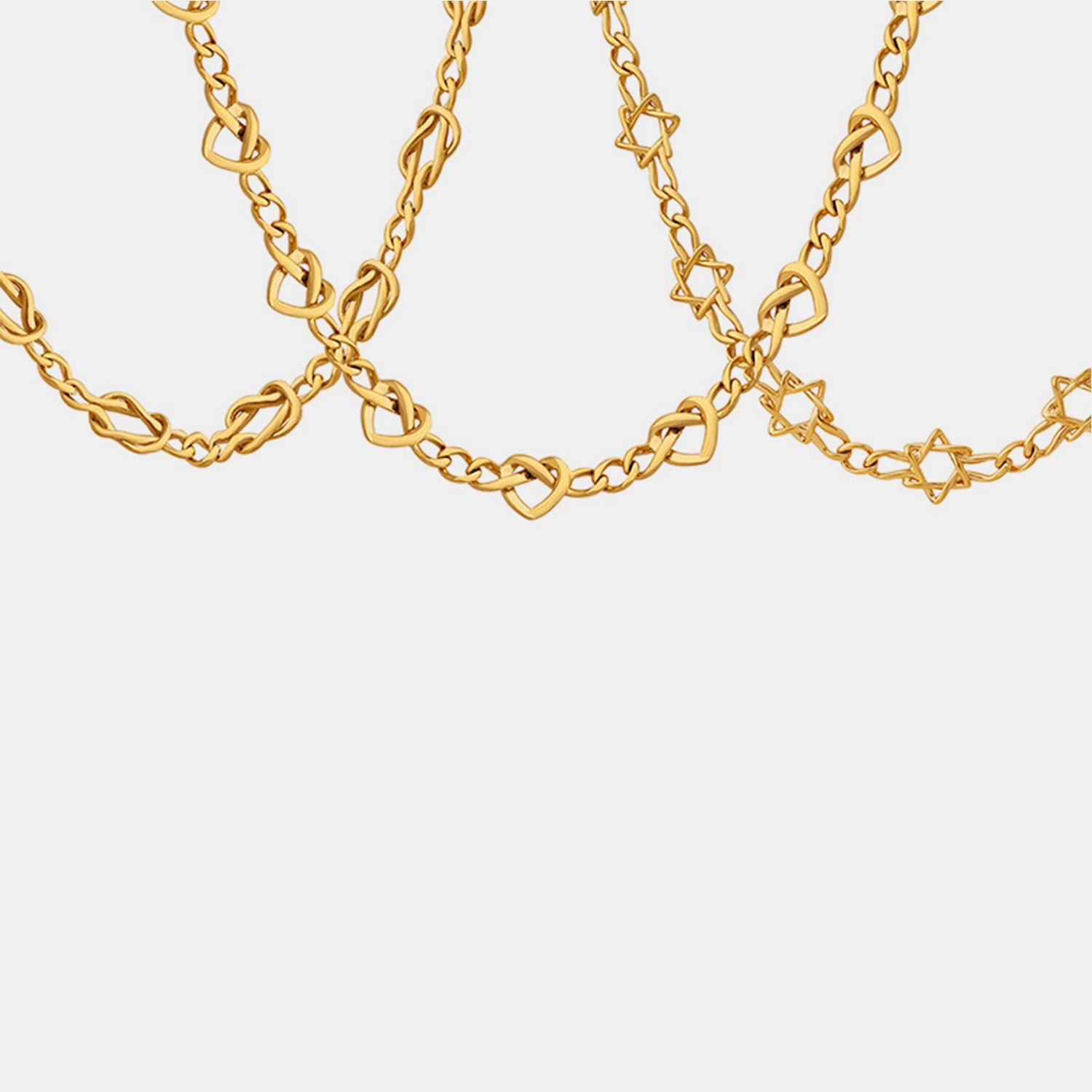 Brass Titanium Steel Necklace Necklaces - Tophatter Daily Deals