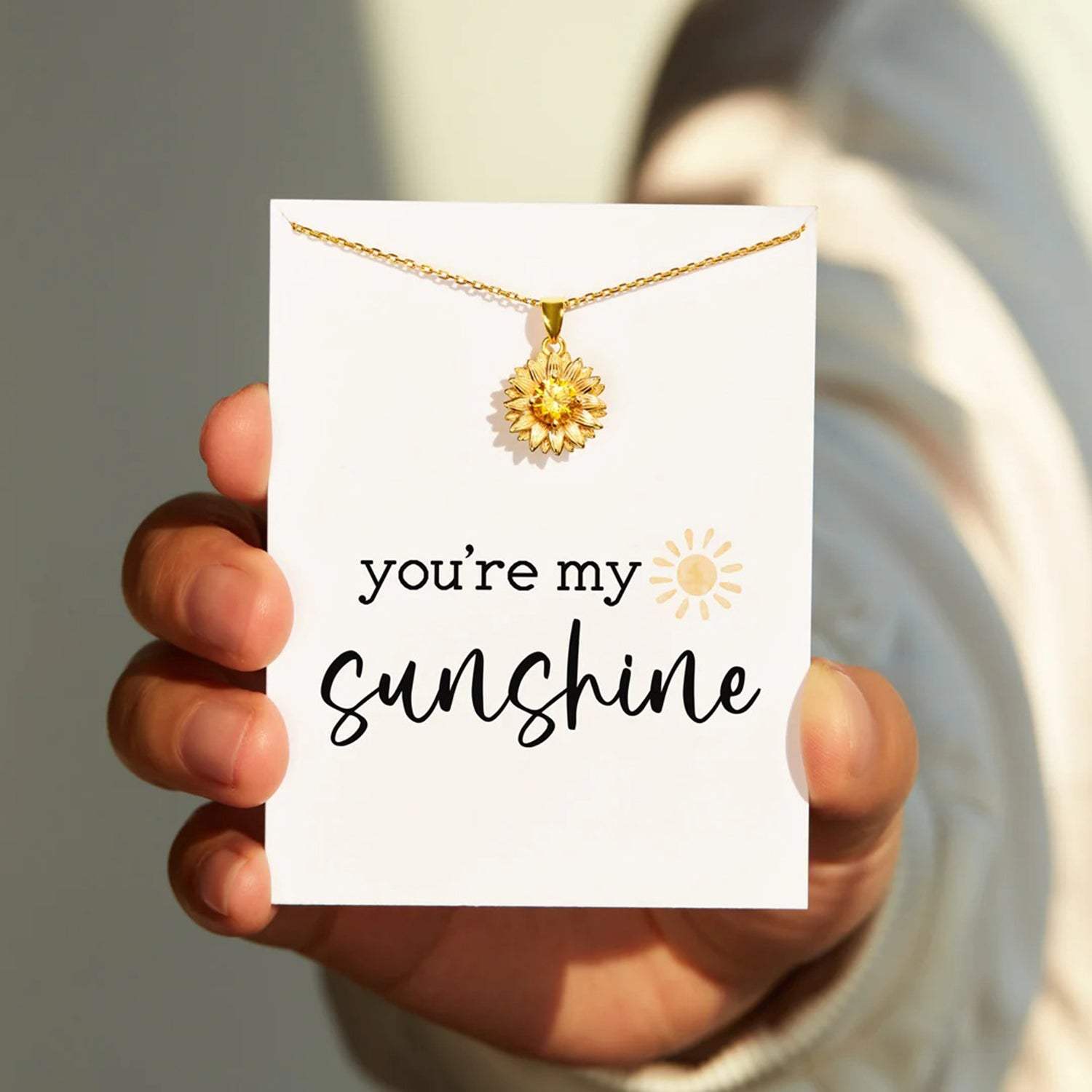 Sunflower Shape 18K Gold-Plated Pendant Necklace Necklaces - Tophatter Daily Deals