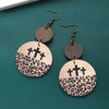 Wooden Cutout Leopard Dangle Earrings Earrings - Tophatter Daily Deals