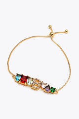 A to J Zircon Bracelet Bracelets - Tophatter Daily Deals
