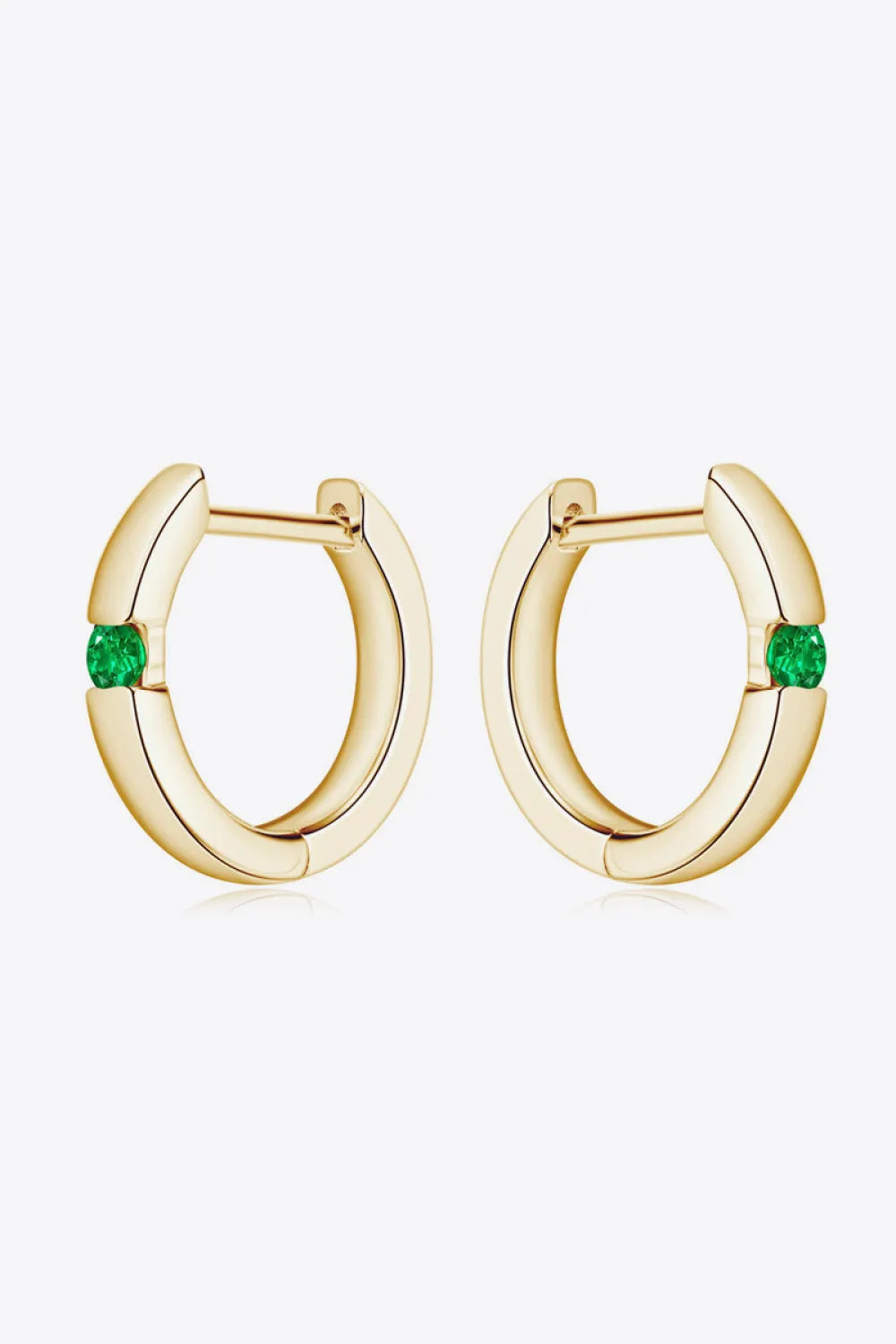 Lab-Grown Emerald Earrings Earrings - Tophatter Daily Deals