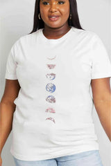 Simply Love Full Size Graphic Cotton Tee Women's T-Shirts - Tophatter Daily Deals