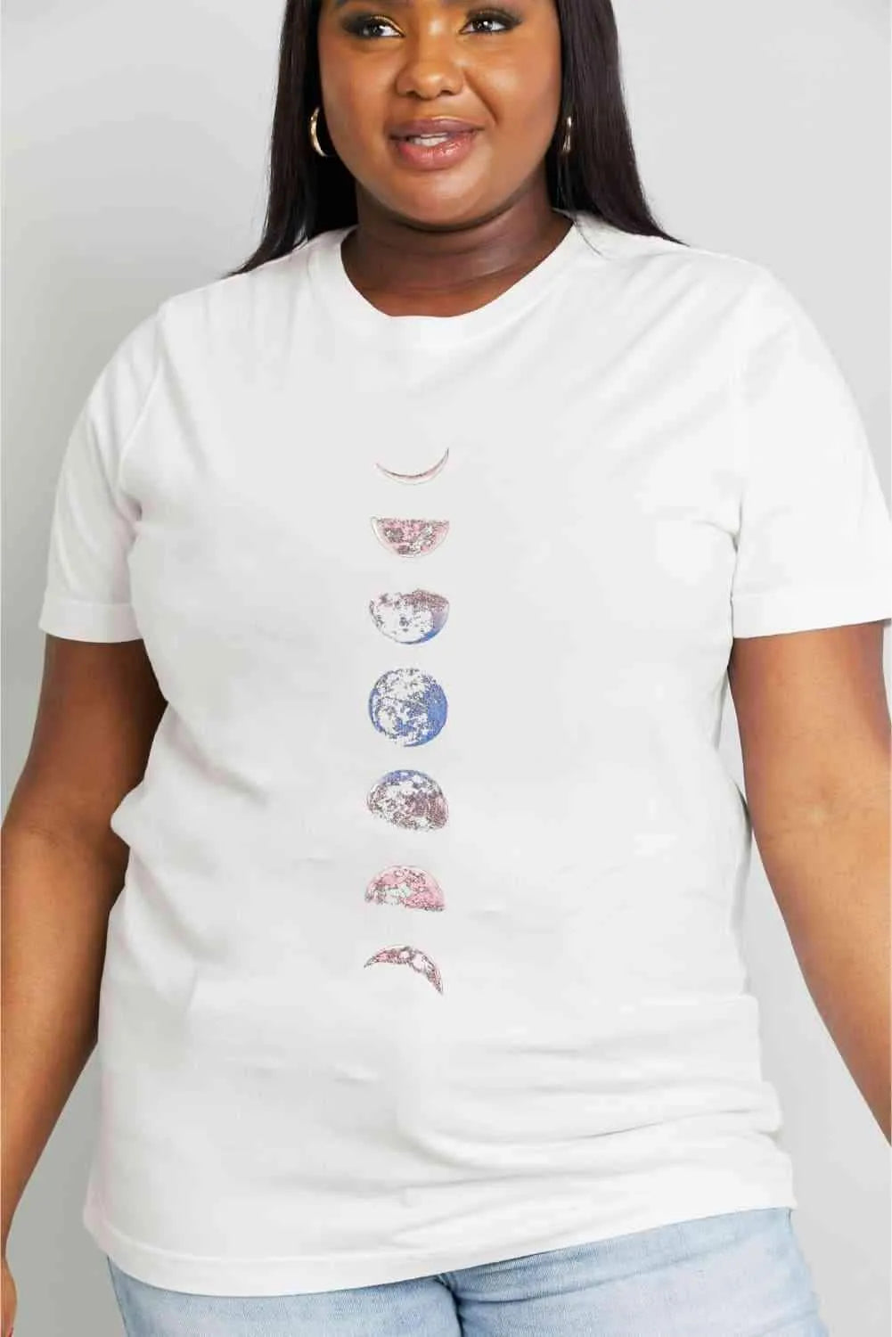 Simply Love Full Size Graphic Cotton Tee Women's T-Shirts - Tophatter Daily Deals