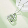 Moissanite 925 Sterling Silver Heart Necklace Moissanite - Tophatter Daily Deals