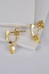 Opal 925 Sterling Silver Drop Earrings Earrings - Tophatter Daily Deals