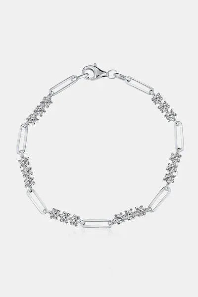 1.8 Carat Moissanite 925 Sterling Silver Bracelet Moissanite - Tophatter Daily Deals