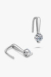 Moissanite 925 Sterling Silver Earrings Moissanite - Tophatter Daily Deals