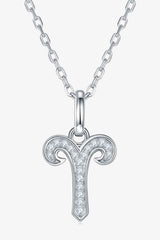 Moissanite Constellation Pendant Necklace Aries One Size Moissanite - Tophatter Daily Deals