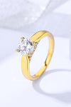 Classic 925 Sterling Silver Moissanite Ring Moissanite - Tophatter Daily Deals