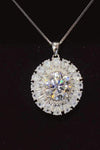 5 Carat Moissanite 925 Sterling Silver Necklace Moissanite - Tophatter Daily Deals