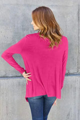 Basic Bae Full Size Open Front Long Sleeve Cardigan Blouses - Tophatter Daily Deals