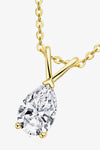 1.5 Carat Moissanite Pendant 925 Sterling Silver Necklace Moissanite - Tophatter Daily Deals