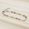 Flower & Cross Stainless Steel Bracelet Black One Size Bracelets - Tophatter Daily Deals