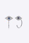Zircon Geometric 925 Sterling Silver Earrings Earrings - Tophatter Daily Deals
