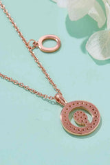 Adored Moissanite K to T Pendant Necklace Moissanite - Tophatter Daily Deals